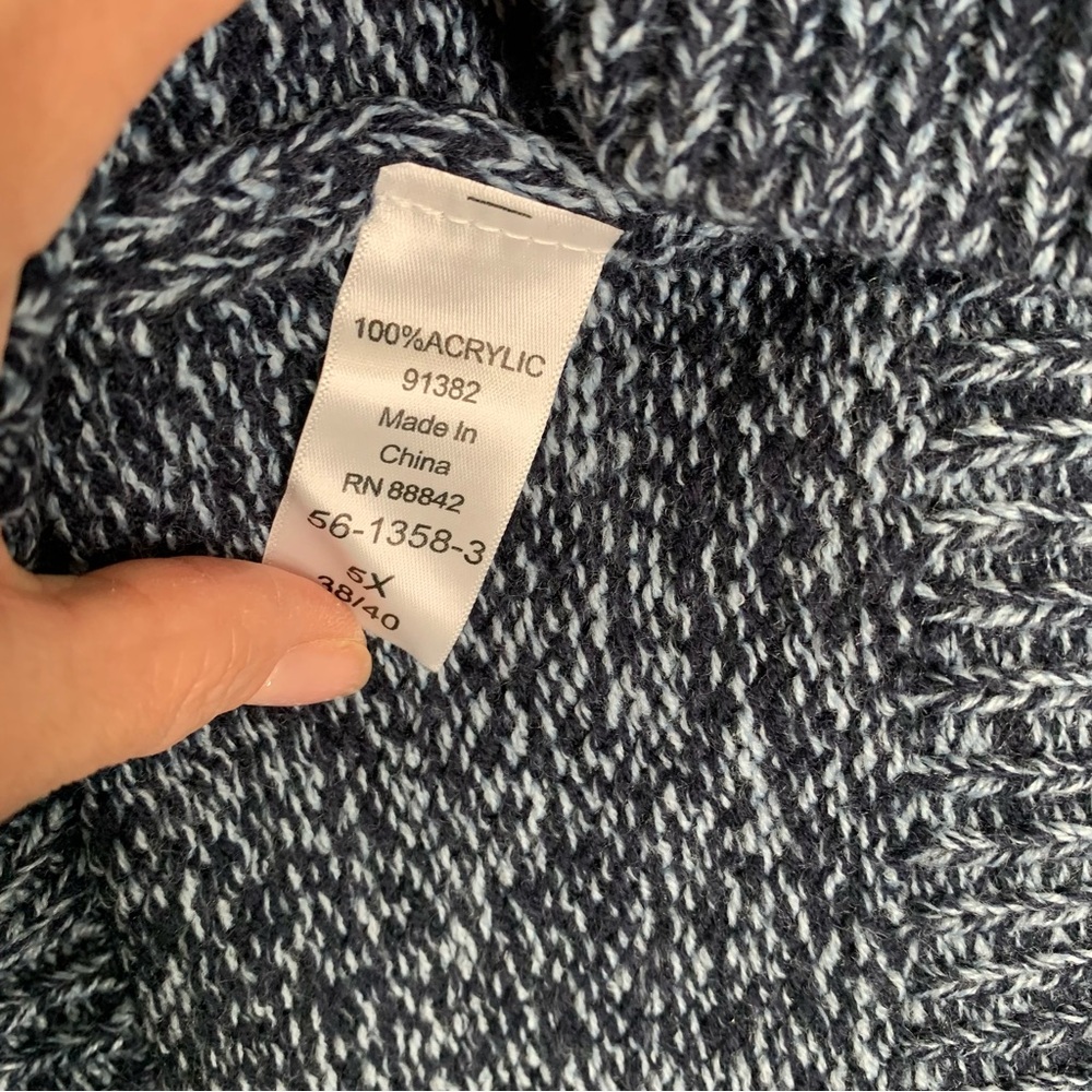 Woman Within Plus Size Cardigan Sweater Short Sleeve Button-Front Marled 5X - Picture 8 of 10